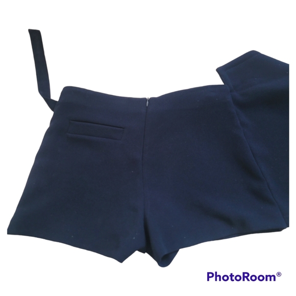 Zara Women Black Short Mini Low Rise wrap Shorts Size S - Picture 5 of 6